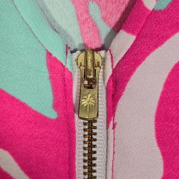 Lilly Pulitzer Dress Womens XS Pink Sabrina Exposed Full Zipper Beach Resort - Picture 5 of 12